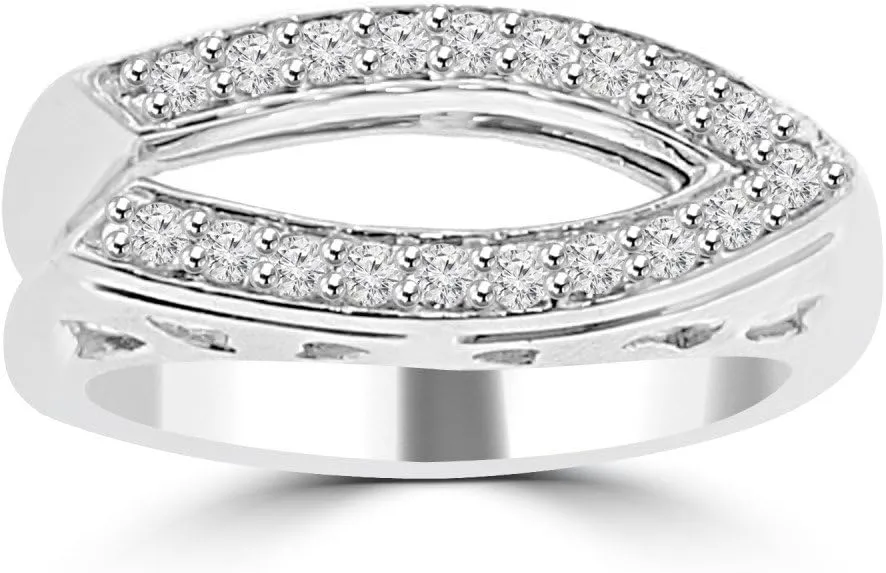 0.28 ct Ladies Round Cut Diamond Anniversary Wedding Band Ring (Color G Clarity SI-1) in Platinum