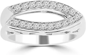 0.28 ct Ladies Round Cut Diamond Anniversary Wedding Band Ring (Color G Clarity SI-1) in Platinum