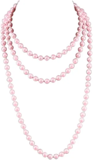 1920s Gatsby Imitation Pearl Necklace Pearl Strands Flapper Beads Necklace for Women Costume Jewelry