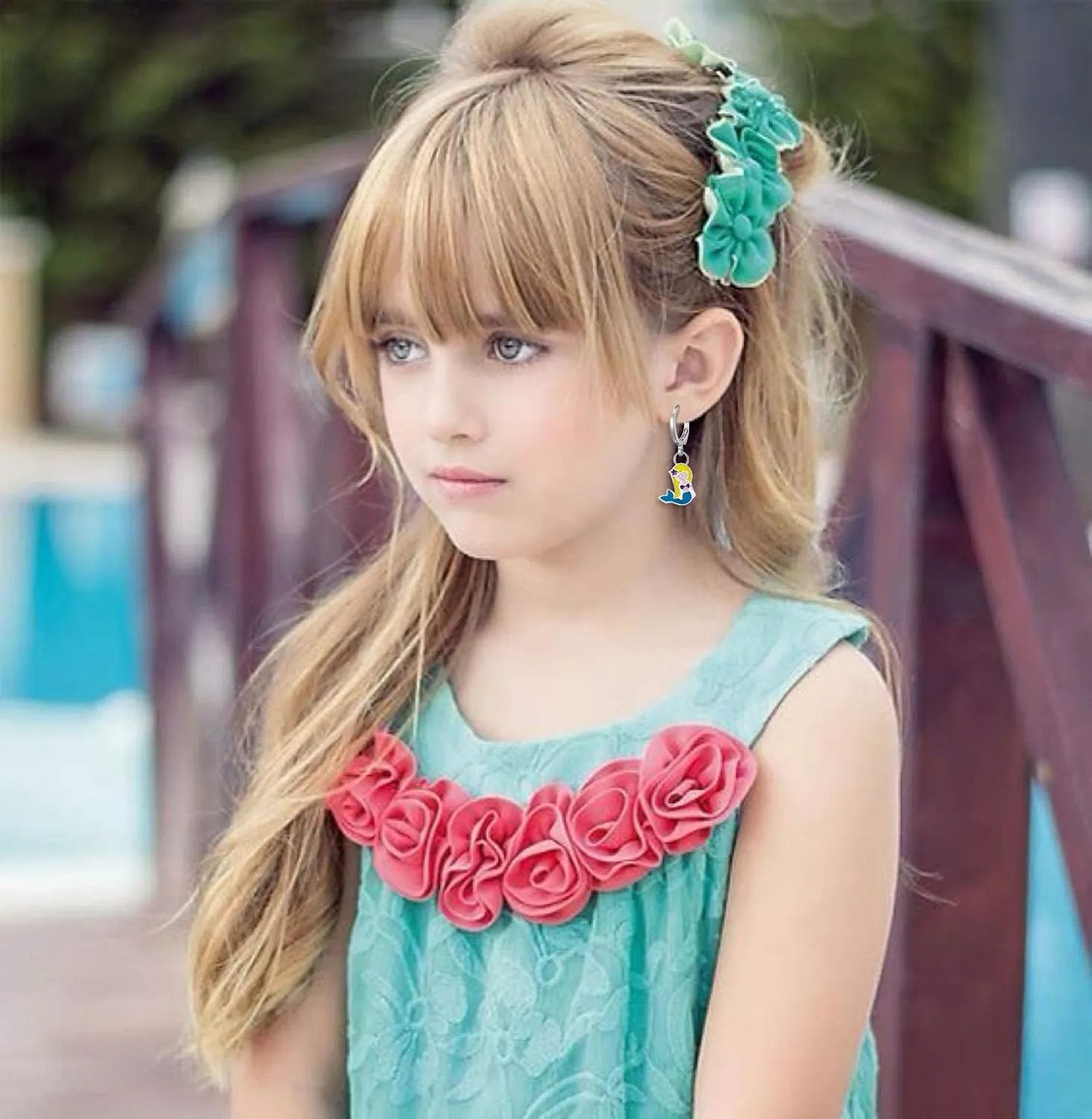 20 Pairs Hypoallergenic Earrings for Girls- Cute Dangle Earrings with Mini Hoop Earrings for Teen Girls