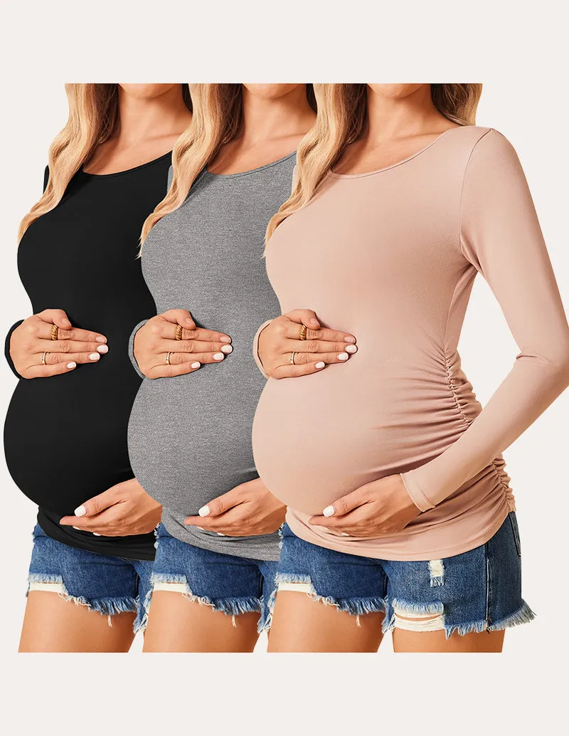 3 Pack Stretchy Maternity Tops (US Only)