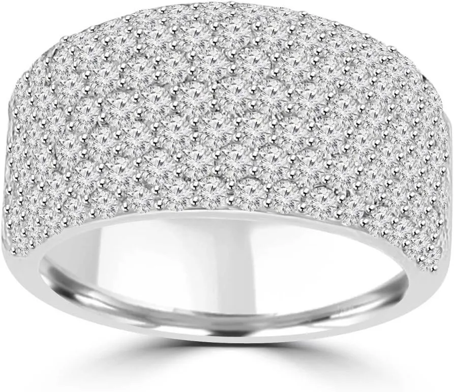 3.25 ct Ladies Round Cut Diamond Anniversary Wedding Band Ring in Platinum