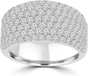 3.25 ct Ladies Round Cut Diamond Anniversary Wedding Band Ring in Platinum