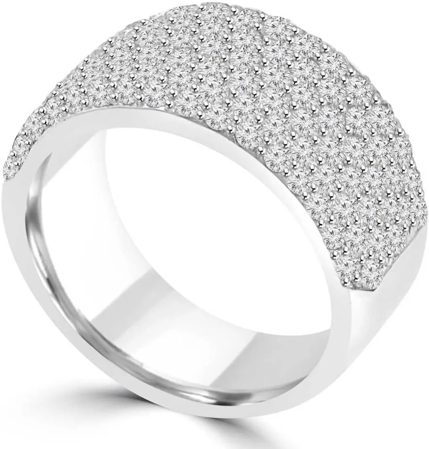 3.25 ct Ladies Round Cut Diamond Anniversary Wedding Band Ring in Platinum