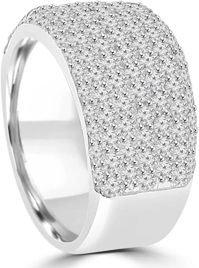 3.25 ct Ladies Round Cut Diamond Anniversary Wedding Band Ring in Platinum
