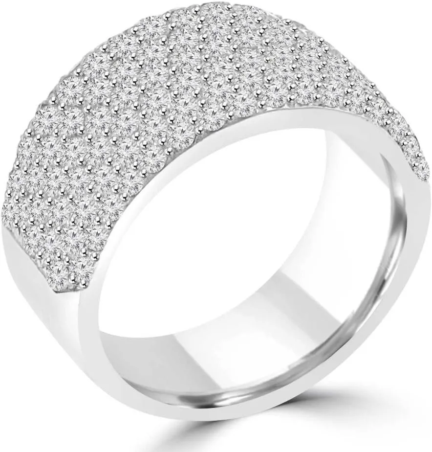 3.25 ct Ladies Round Cut Diamond Anniversary Wedding Band Ring in Platinum