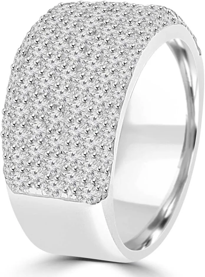 3.25 ct Ladies Round Cut Diamond Anniversary Wedding Band Ring in Platinum