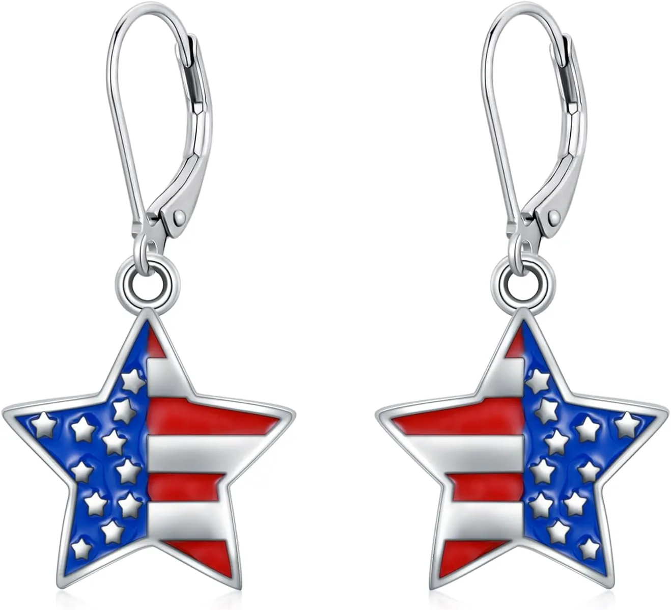 4th of July Earrings Patriotic Dangle Earrings Independence Day Jewelry Gifts for Women Daughters