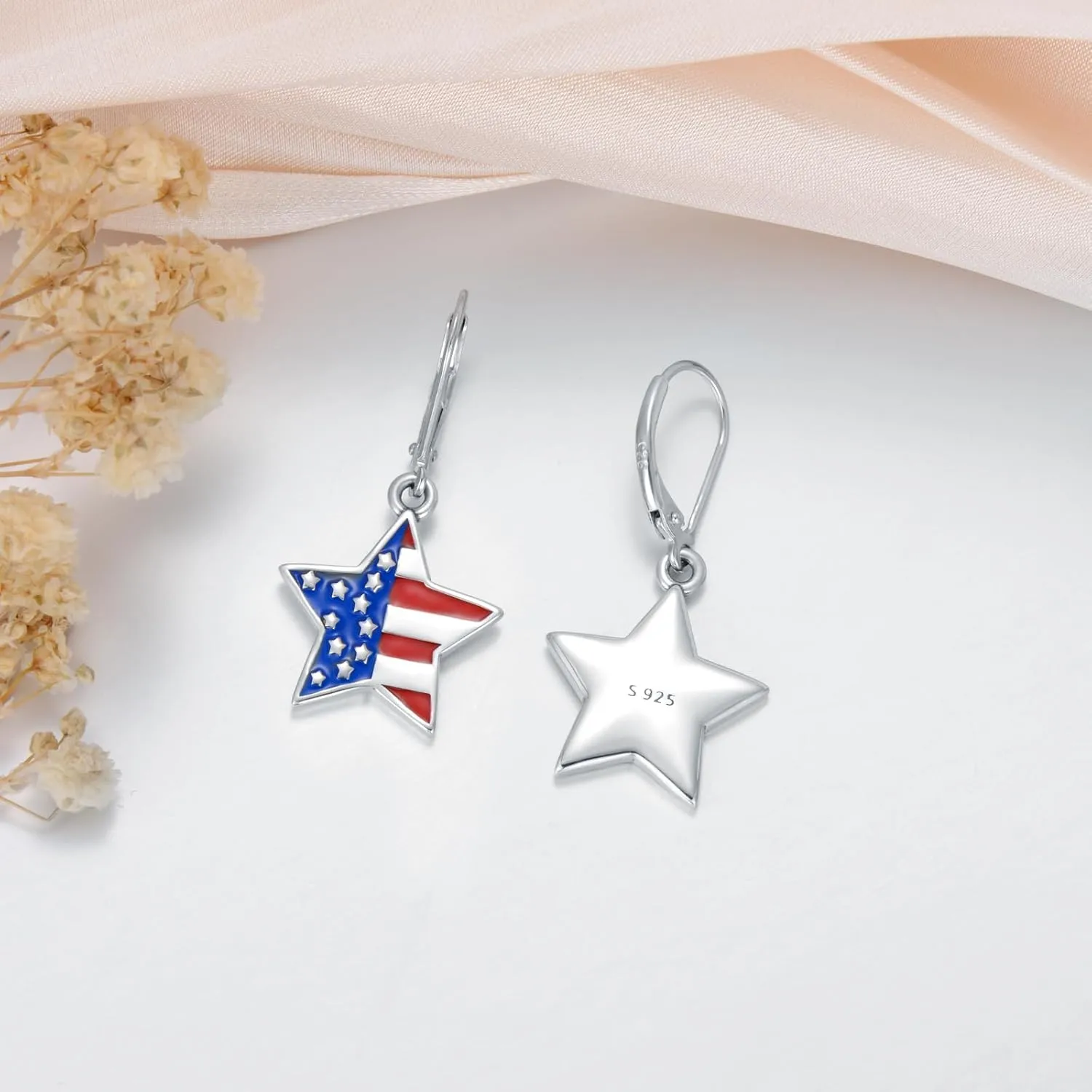 4th of July Earrings Patriotic Dangle Earrings Independence Day Jewelry Gifts for Women Daughters