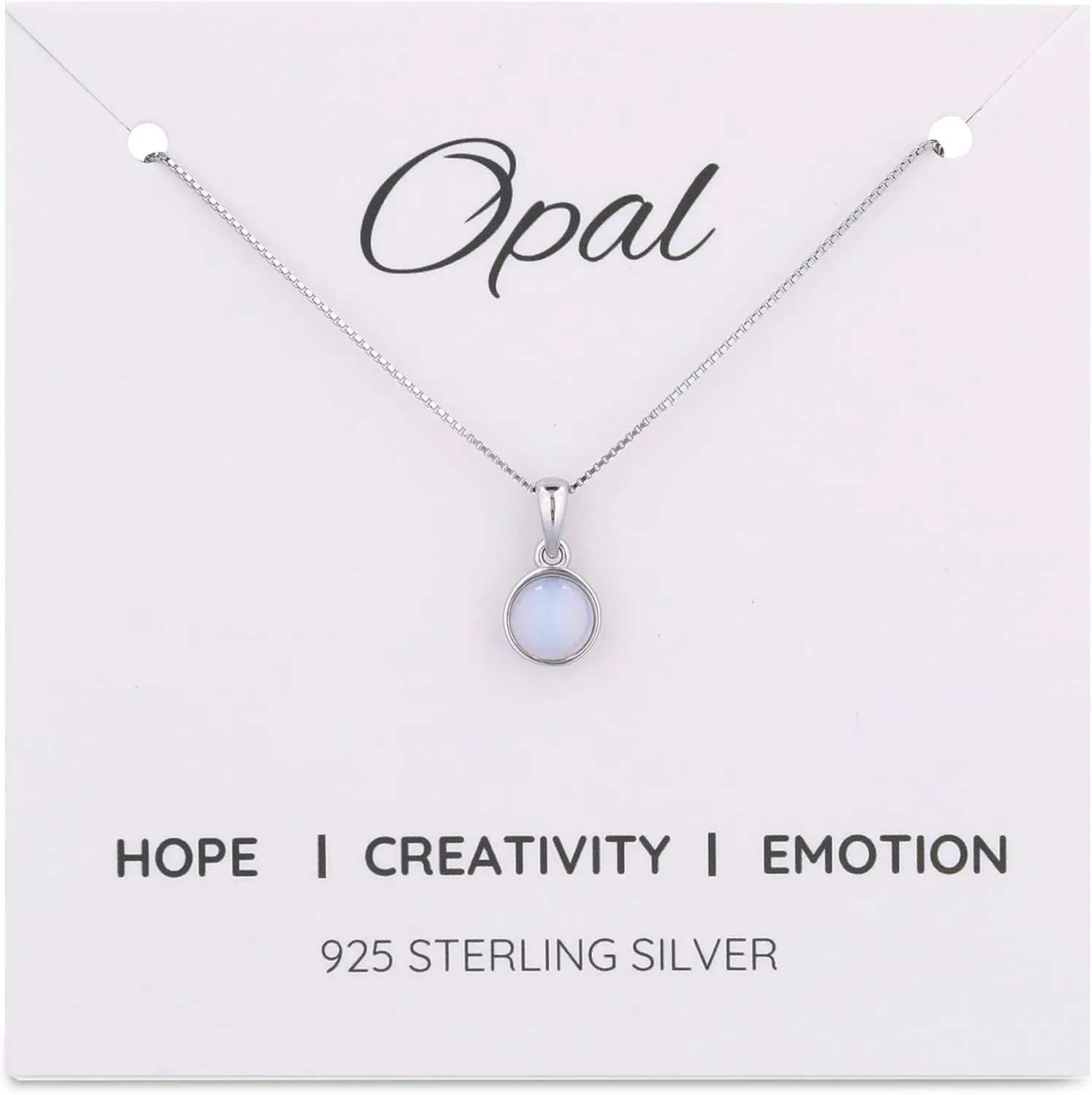 925 Sterling Silver Gemstone Necklace for Women, Crystal Necklaces for Women, Sterling Silver Necklace for Teens, Stone Necklace, Crystal Gifts for Women, Crystal Gifts. 1-year warranty.