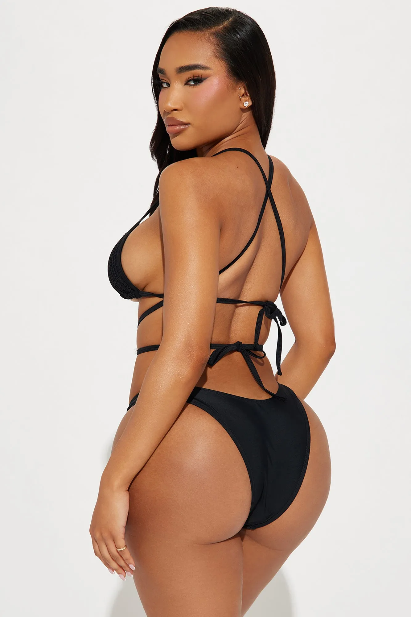 Alex 3 Piece Bikini Set - Black