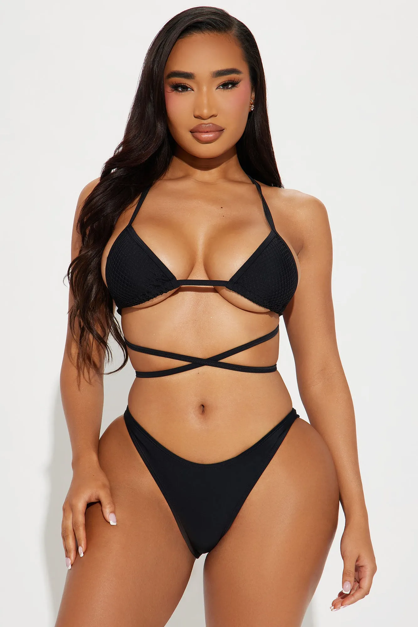 Alex 3 Piece Bikini Set - Black
