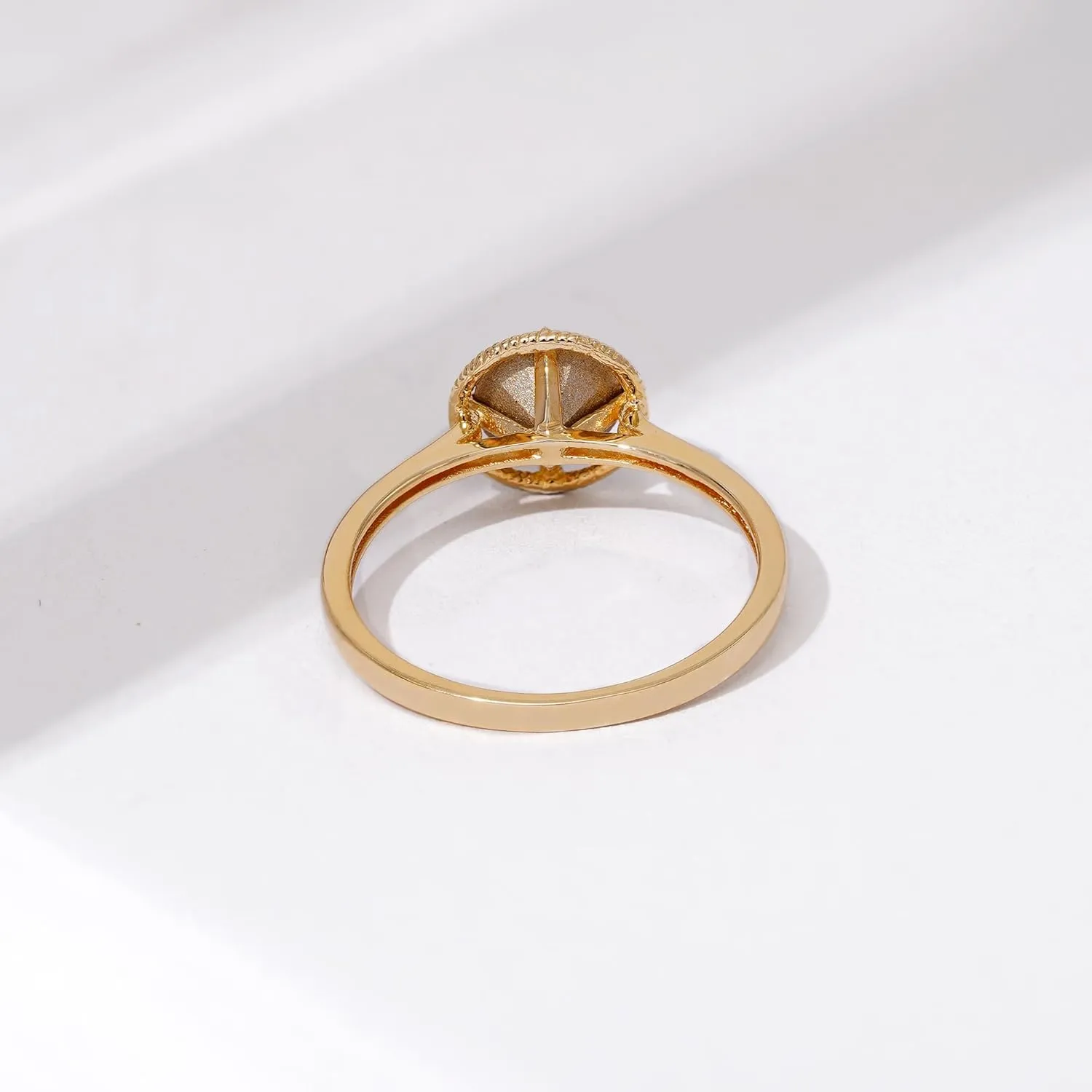 Amazon Essentials 10k Gold Imported Crystal March Birthstone Ring (previously Amazon Collection)