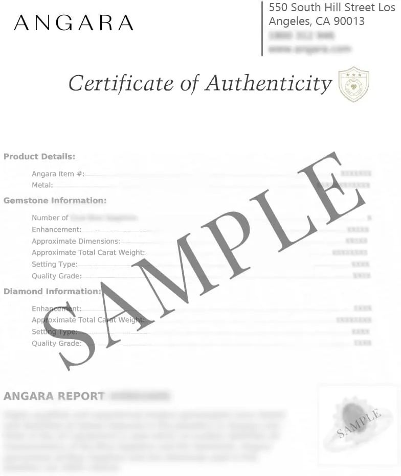 Angara Natural Round Diamond Clover Station Necklace in 14K Solid Gold/Platinum | April Birthstone, Birthday, Engagement, Anniversary, Wedding Jewelry Gift for Women