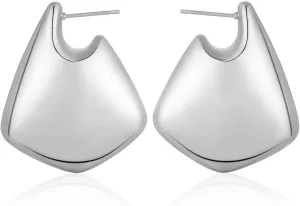 Apsvo 25/35mm Earrings Dupes for Women, Chunky Gold Hoop Earrings, Hypoallergenic Lightweight Hollow Open Teardrop Earring Trendy Jewelry