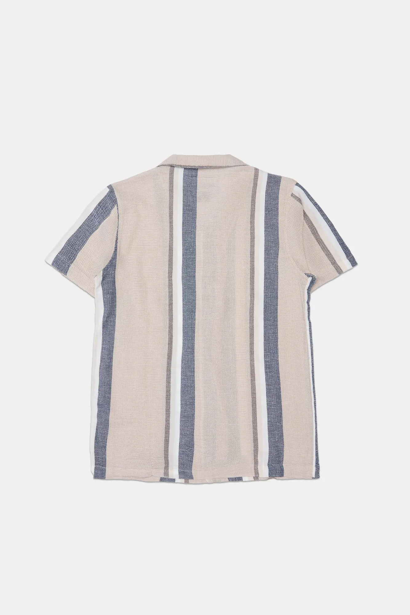 Arsenic Youth Striped Gauze Button-up