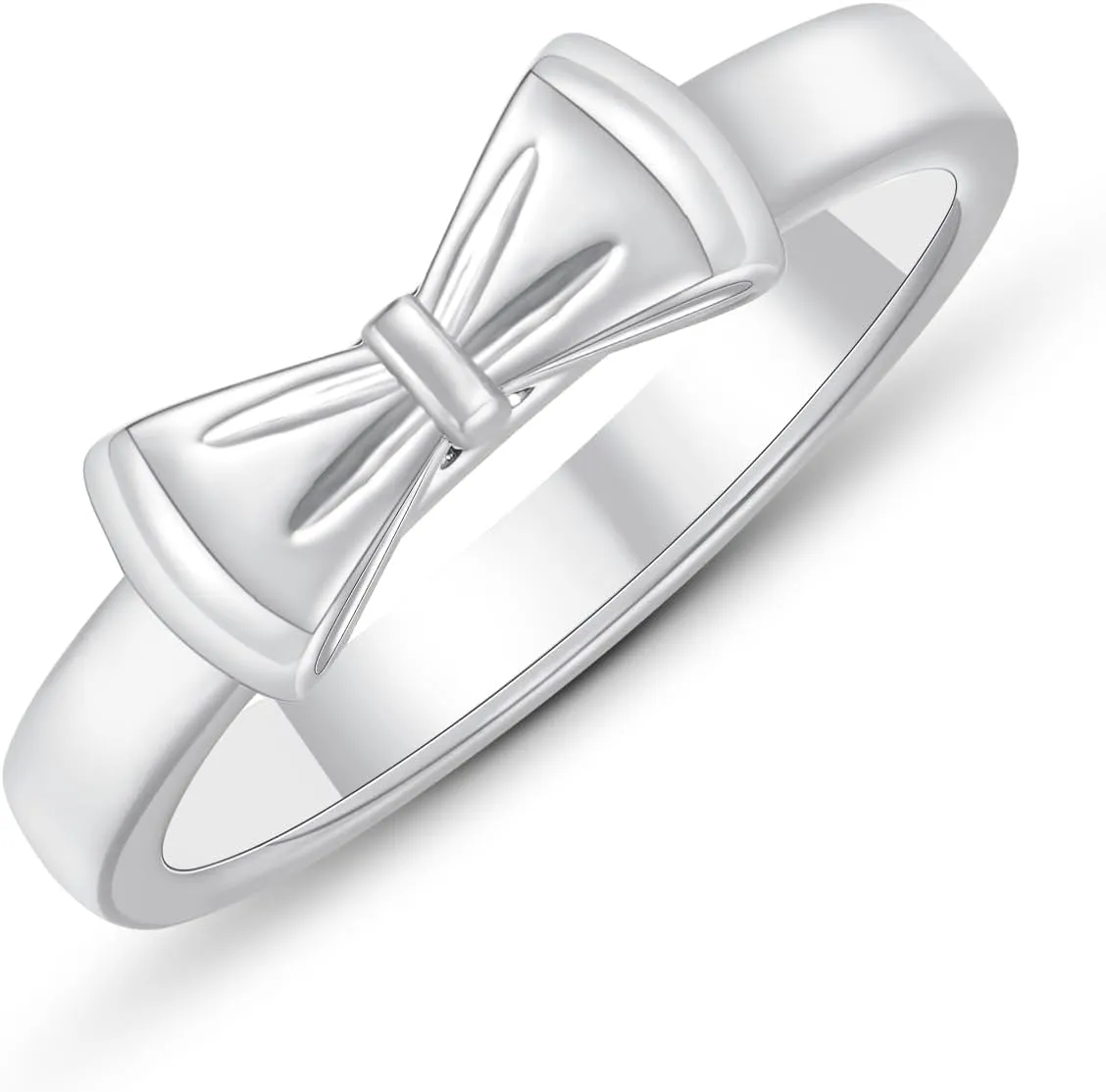 Ascona Bow Ring, Gold/Silver Bow Rings Ribbon Jewelry for Women