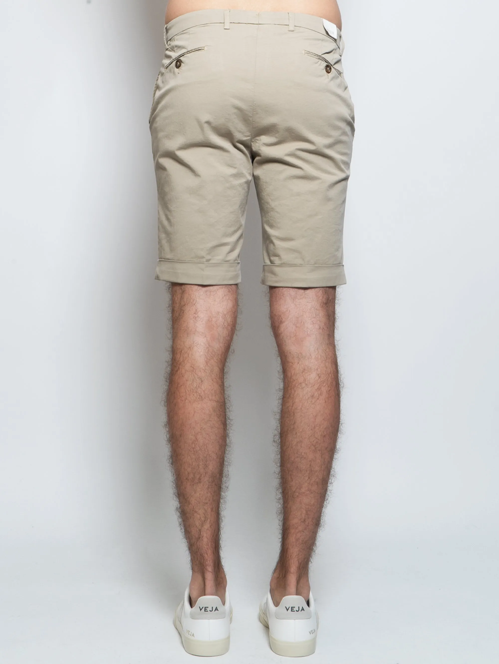 Bermuda Chino in Cotone Beige