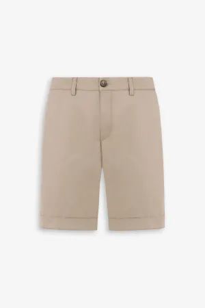 Bermuda gabardina beige