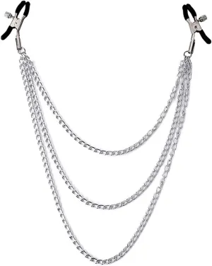 Body Chain Stainless Steel Adjustable Body Clamps Body Ring Non-Piercing for Women Faux Body Jewelry
