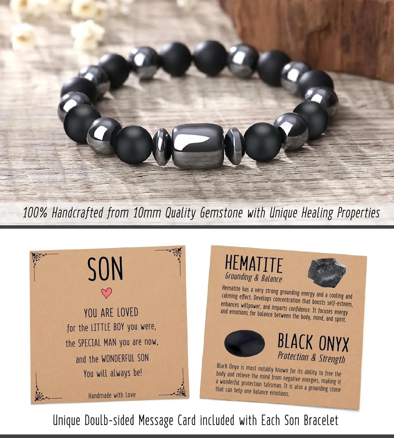 Bracelets for Men, Mens Gifts, Cool Gifts for Him, Husband, Boyfriend, Dad, Son, Grandson, Son in Law, Nephew, Brother