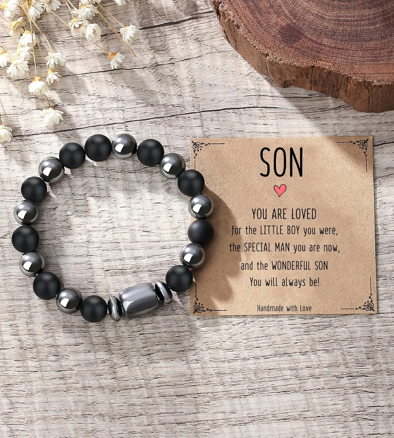 Bracelets for Men, Mens Gifts, Cool Gifts for Him, Husband, Boyfriend, Dad, Son, Grandson, Son in Law, Nephew, Brother
