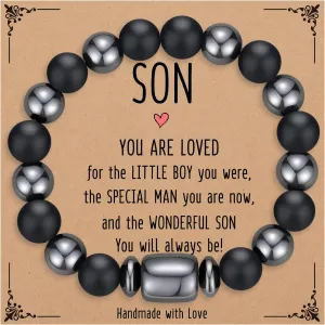 Bracelets for Men, Mens Gifts, Cool Gifts for Him, Husband, Boyfriend, Dad, Son, Grandson, Son in Law, Nephew, Brother