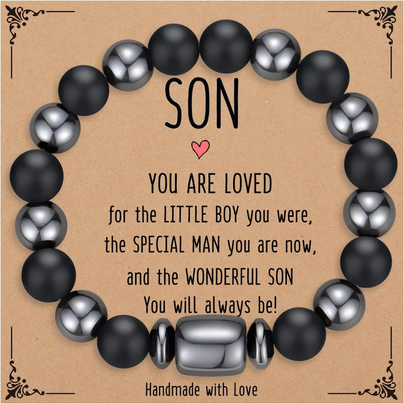 Bracelets for Men, Mens Gifts, Cool Gifts for Him, Husband, Boyfriend, Dad, Son, Grandson, Son in Law, Nephew, Brother