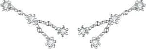 BriLove 925 Sterling Silver CZ Horoscope Zodiac 12 Constellation Astrology Ear Crawler Post Earrings Gift for Mom Women Mothers Day/Valentines Day/Birthday/Christmas/Anniversary