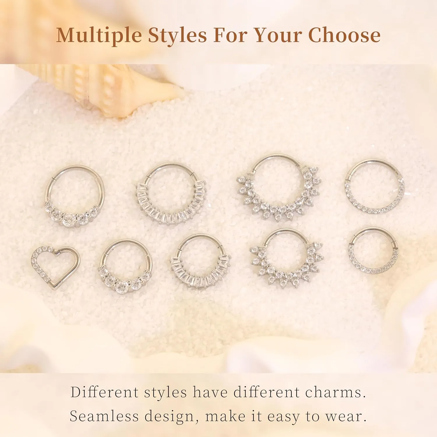 Cartilage Daith Earrings For Women Small Gold Hoop Hypoallergenic Helix Piercing Huggie Titanium 14k Surgical Steel Diamond Implant Cubic Zirconia Jewelry