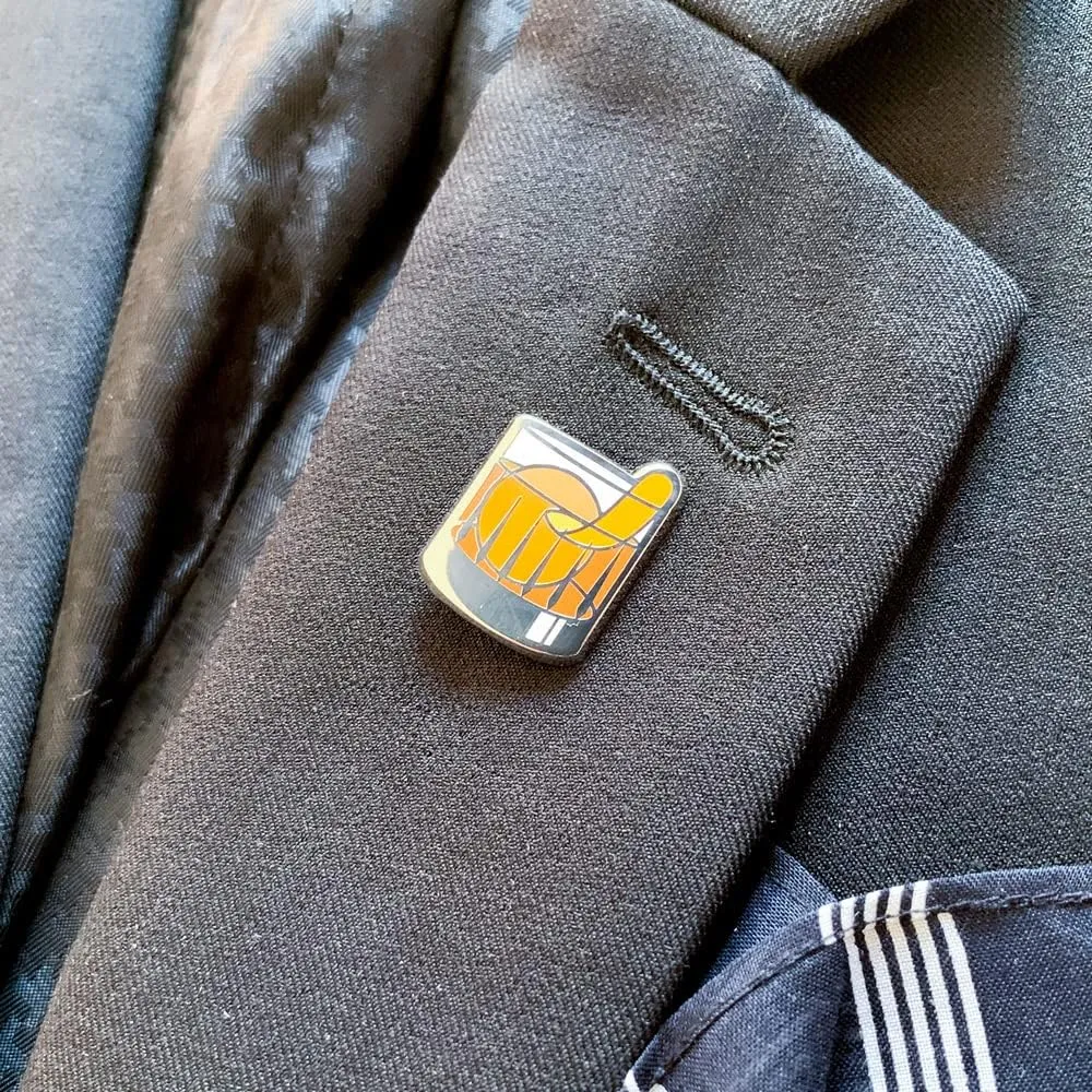 Classic Cocktail Cute Enamel Pins for Bartender Aprons, Jackets, Backpacks and Purses, Shirt and Suit Lapels, Button Badges Brooch Fashion Jewelry
