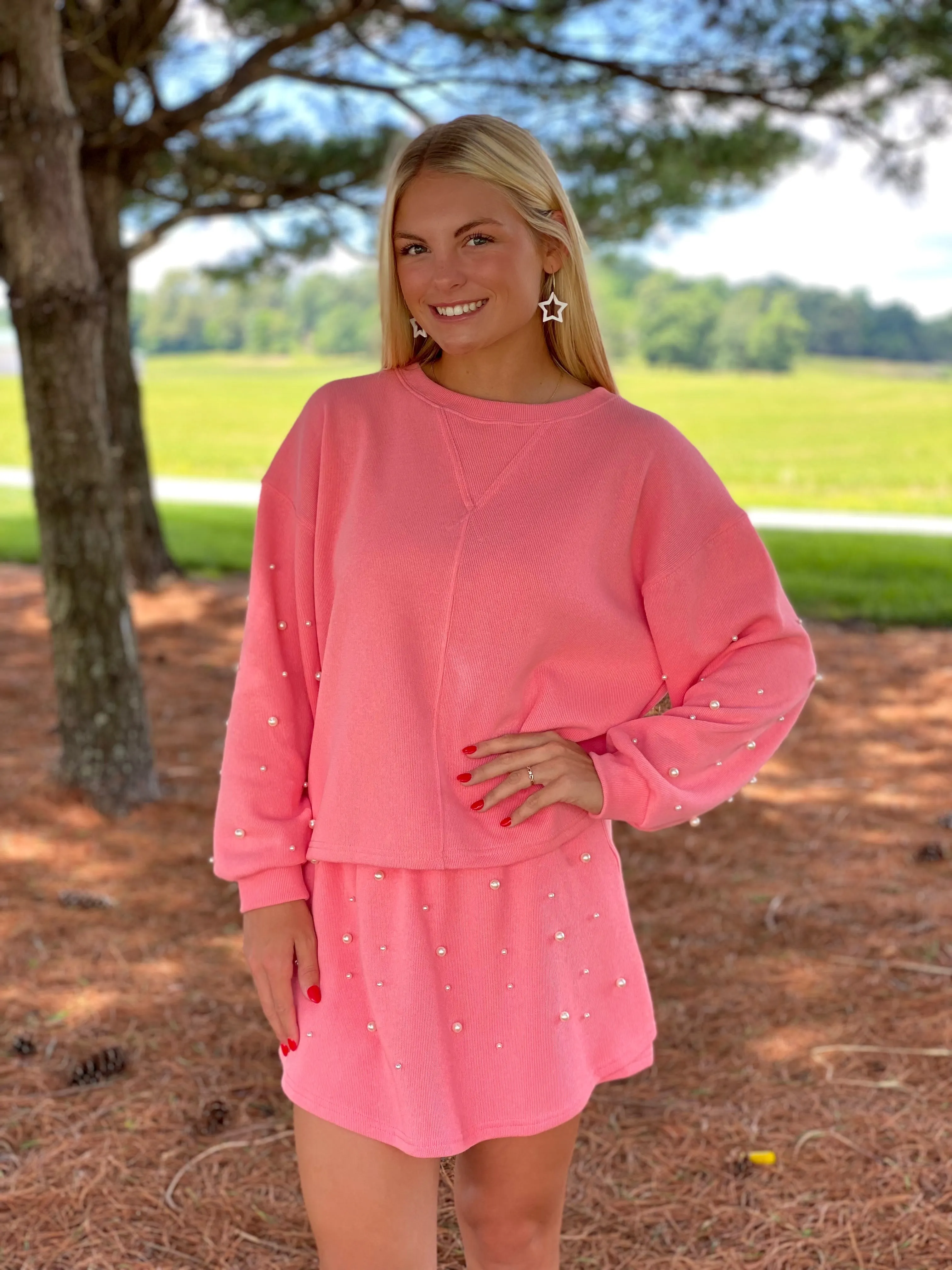 Coral Pearl Skort