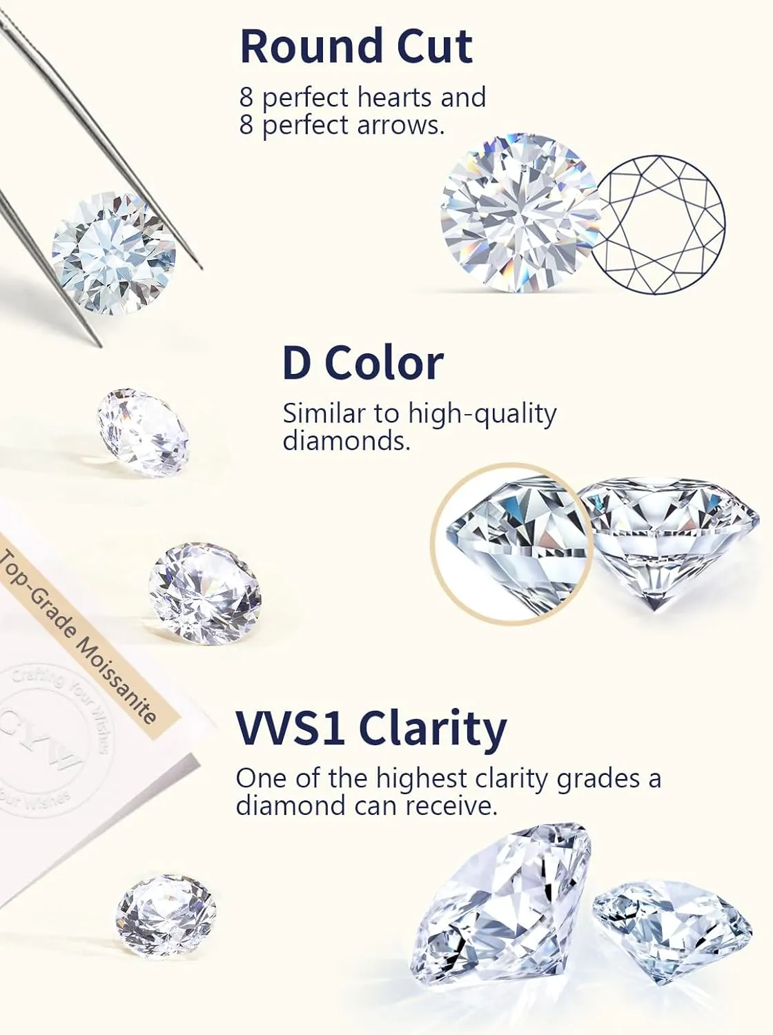 D Color VVS1 Clarity Moissanite Tennis Bracelet for Women, Really Authentic Solid 925 Sterling Silver, 5.5-7.5inch (14-19cm), Birthday Anniversary Valentines Mothers Day Ideal Gift for Her