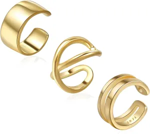 Ear Cuff 925 Sterling Silver Ear Cuffs Non Piercing Earrings clip on Cartilage Earrings Cross Ear Cuff for Women Men
