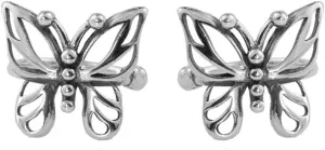 Ear Cuff Wrap Clip On Butterfly Earrings for Women Non Pierced Ear Fashion Cute Animal Fake Small Hoop Huggies Sterling Silver Cubic Zirconia Cartilage Earring Hypoallergenic Huggie Hoops 10mm Gifts