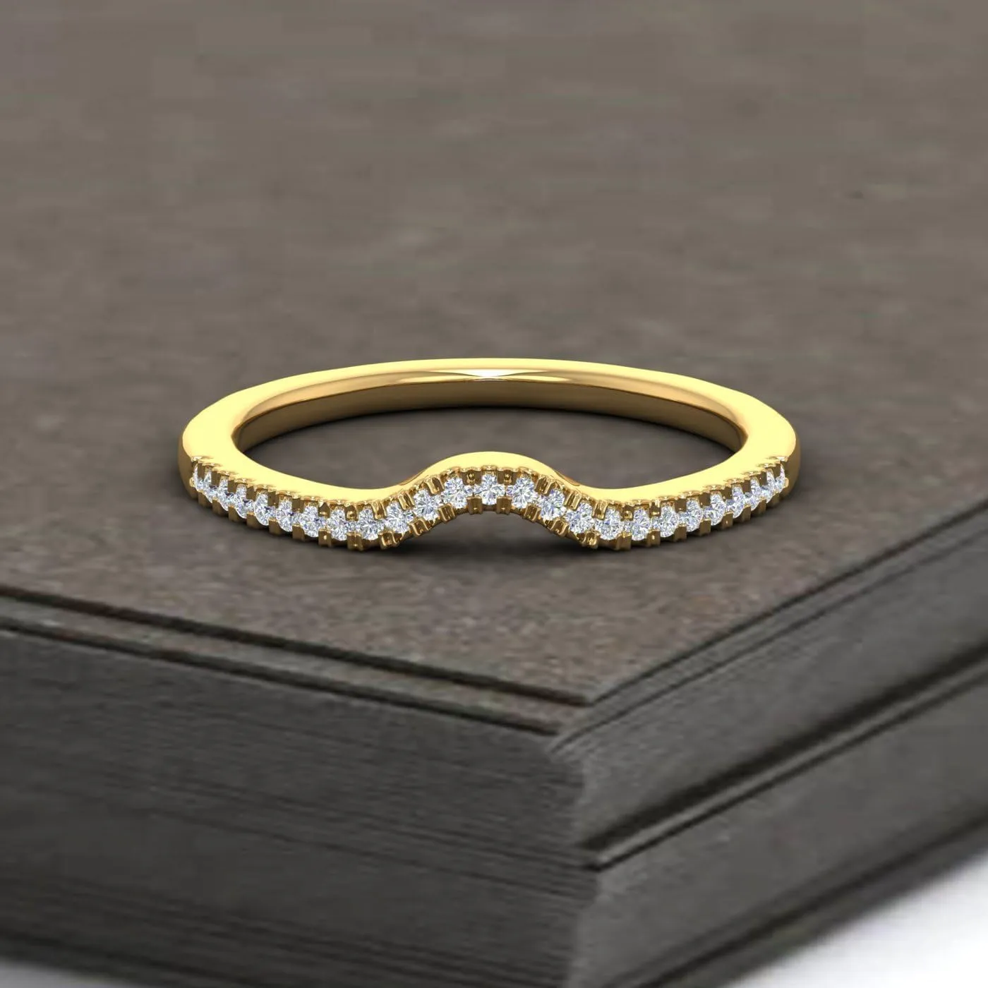 FINEROCK 1 Carat Diamond Bridal Ring Band Set in 14K Gold