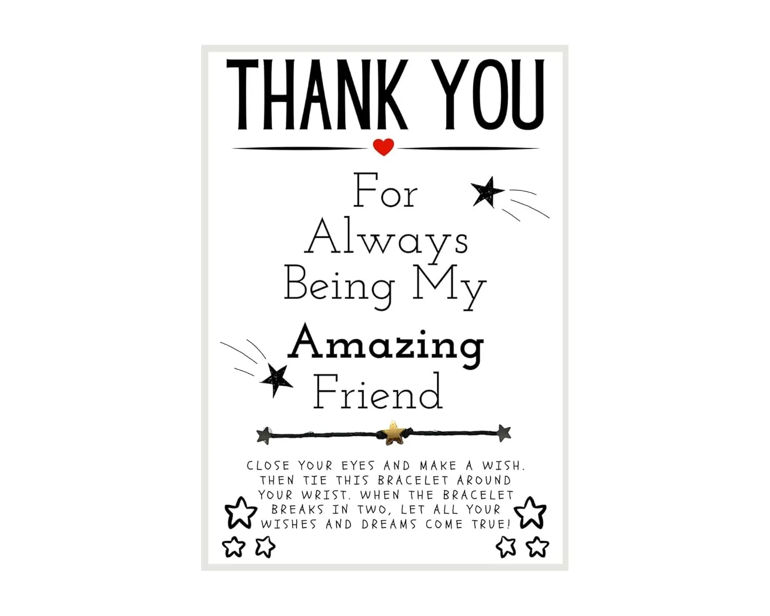 Friend Gift, Amazing Friend Gift, Friendship Bracelet, Friendship Wish Bracelet, Friendship