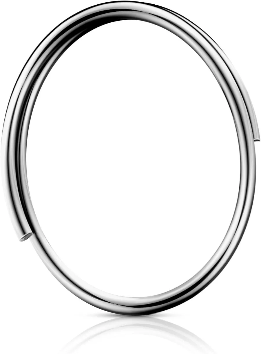 Fushing 100Pcs Stainless Split Rings, Crystal Chandeliers Connectors for Chandelier, Curtain,Suncatchers, Crystal Garland,Necklaces, Keys, Earrings, Jewelry Making and Craft Ideas(12mm)