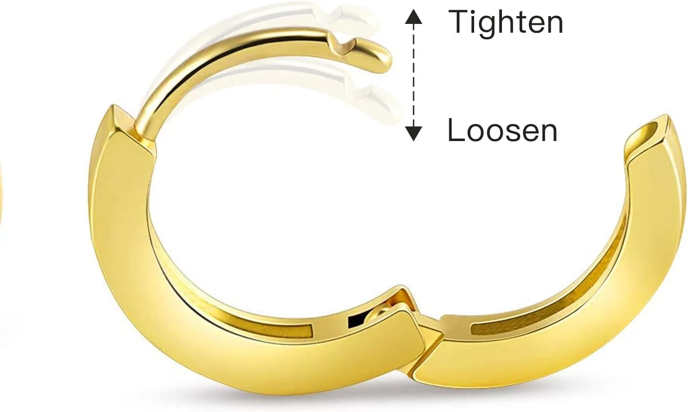 Gacimy Small Gold Huggie Hoop Earrings for Women, 14K Gold Plated Tiny Cartilage Earrings for Women