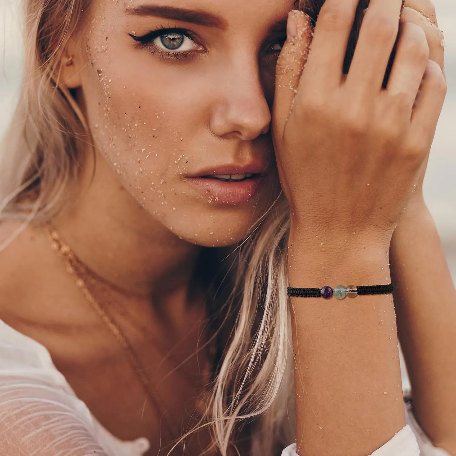 GolbalJew Zodiac Bracelets for Women Healing Crystal Stone 6mm Beads Bracelet Birthday Zodiac Gifts Horoscope Spiritual Bracelet