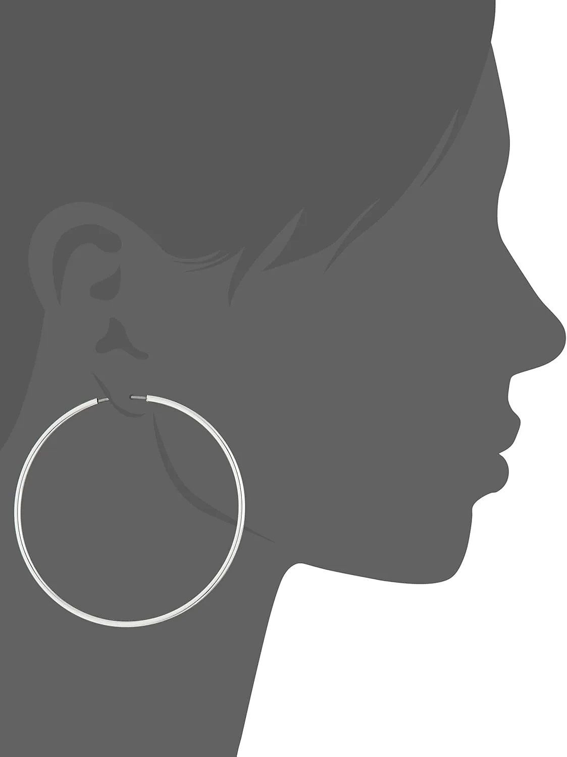 GUESS Basic Large Endless Hoop Earrings