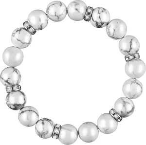 Handmade Healing Bracelet for Women - Healing Prayers Chakra Beads & Rose Quartz, Anti-Anxiety Stress Relief, 8mm Natural Stone Yoga Beads, Get Well Soon Gift (White Serenity Beads)