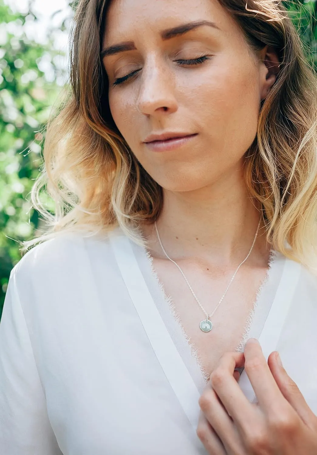 HOPE LOVE SHINE Encouraging Gift for Women - Courage, Strength, Motivational, Inspirational Necklace, Jewelry 16 2", 14k Gold Plated Sterling Silver