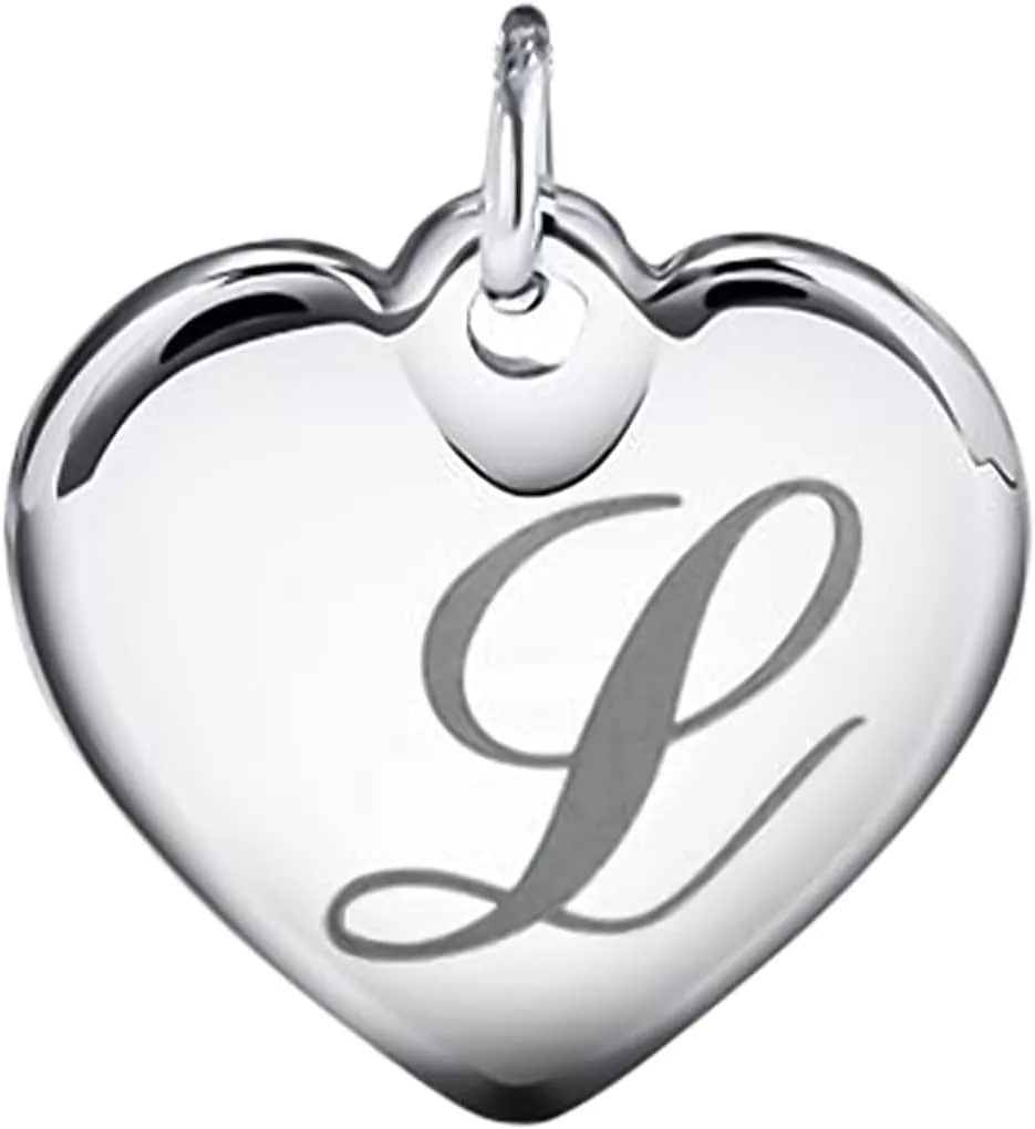 Initial Heart Charm Bracelets for Women Kids Stainless Steel Beads 26 Letters Bracelet Jewelry Birthday Gift for Teens Girls