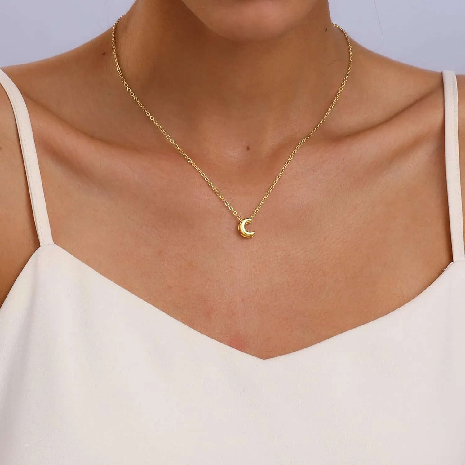 Initial Necklaces for Women Bubble Gold Silver Letter Necklace Dainty Personalized Charm Pendant Name Necklace Cute Non Tarnish Fashion Accessories Teen Gift Trendy Stuff Jewelry Gifts
