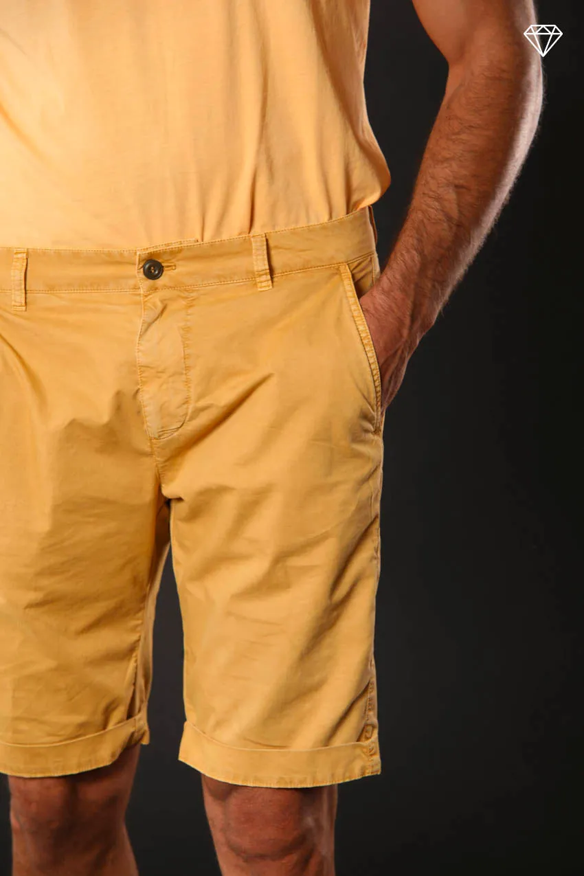 John Coolkhinos bermuda chino uomo in cotone pima logo edition carrot fit 