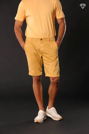 John Coolkhinos bermuda chino uomo in cotone pima logo edition carrot fit 