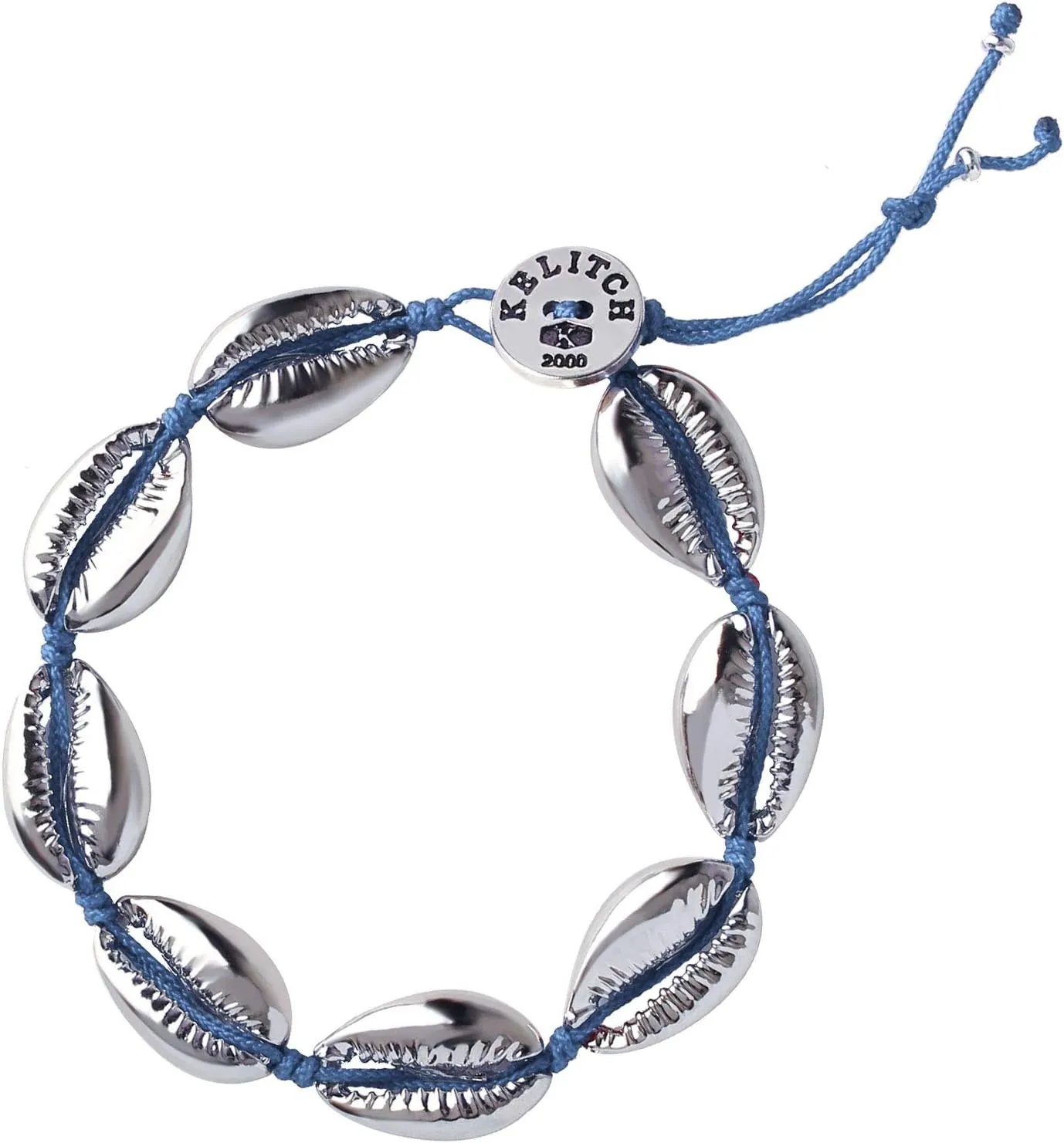 KELITCH Silver Sea Shell Bracelet Handmade Boho Cowry Beads Charm Bracelets Women Beach Jewelry
