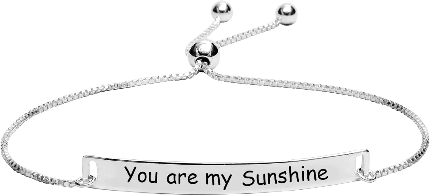 LeCalla 925 Sterling Silver Sliding Bolo Bracelet | Lightweigh Adjustable Chain Bracelets for Women | Valentine's Day Gift Friendship Sister Mom
