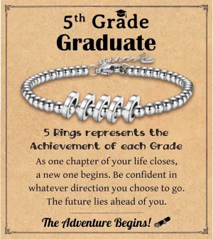 Leyung Graduation Gifts for Girls, Class of 2025 Beaded Bracelet Gifts, Inspirational Graduation Gifts for Her Daughter Granddaughter Niece